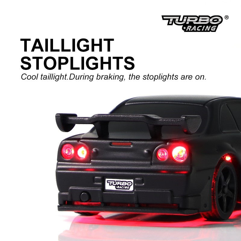 Turbo Racing Rtr Turbo Racing Micro Sport Noir RTR 1/76