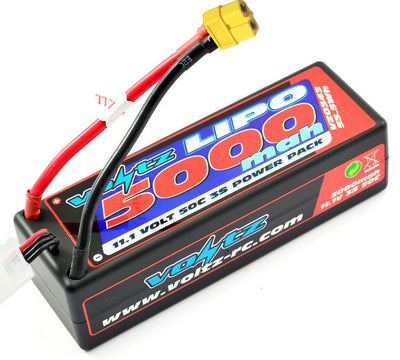 Voltz Batterie Lipo 5000mah 3S 11.1V 50C Hard Case XT90