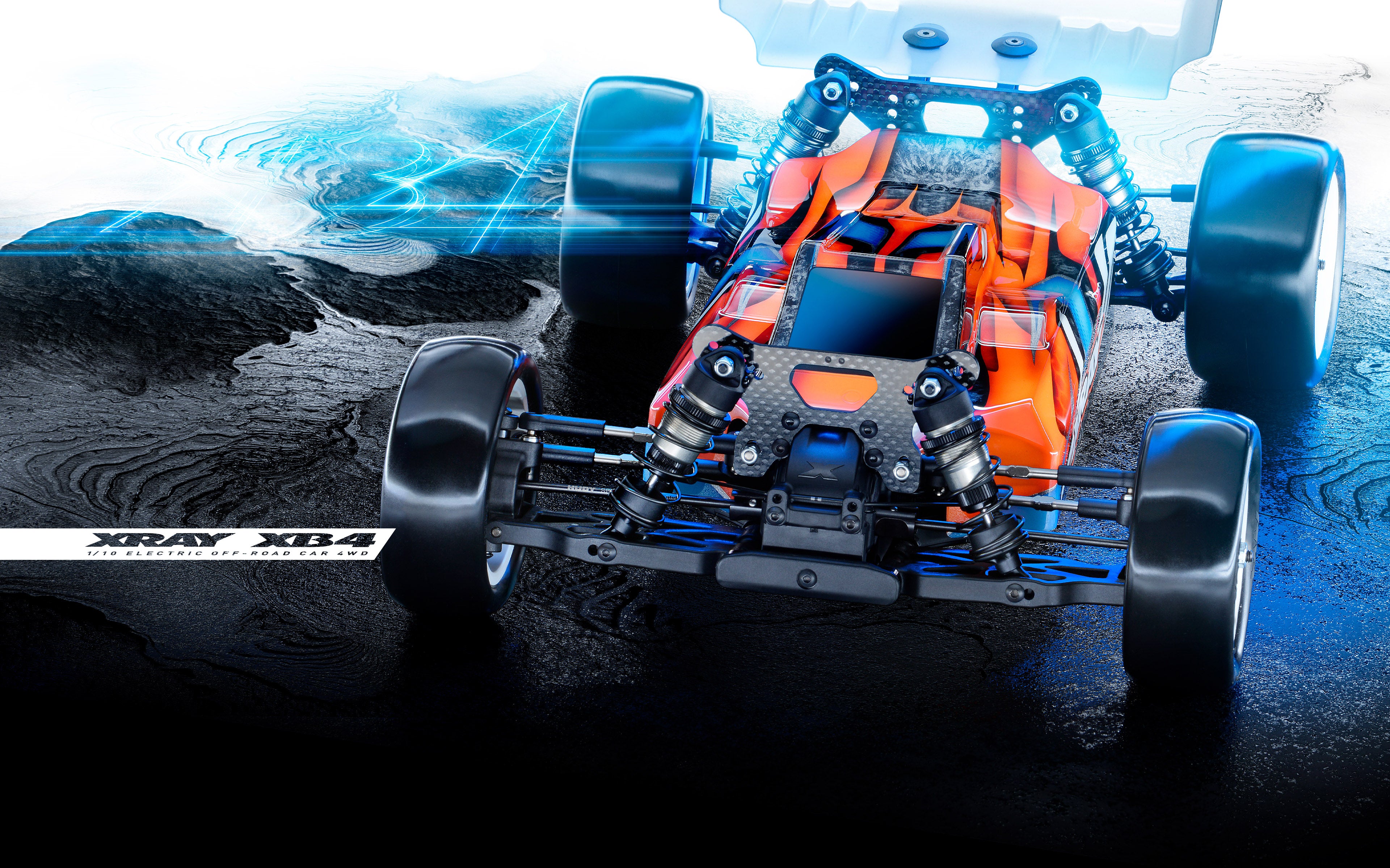 Xray X4 2022 キット　ボディ XRAY X4 2025 1/10 Electric AWD On-Road Touring Car Kit (Graphite