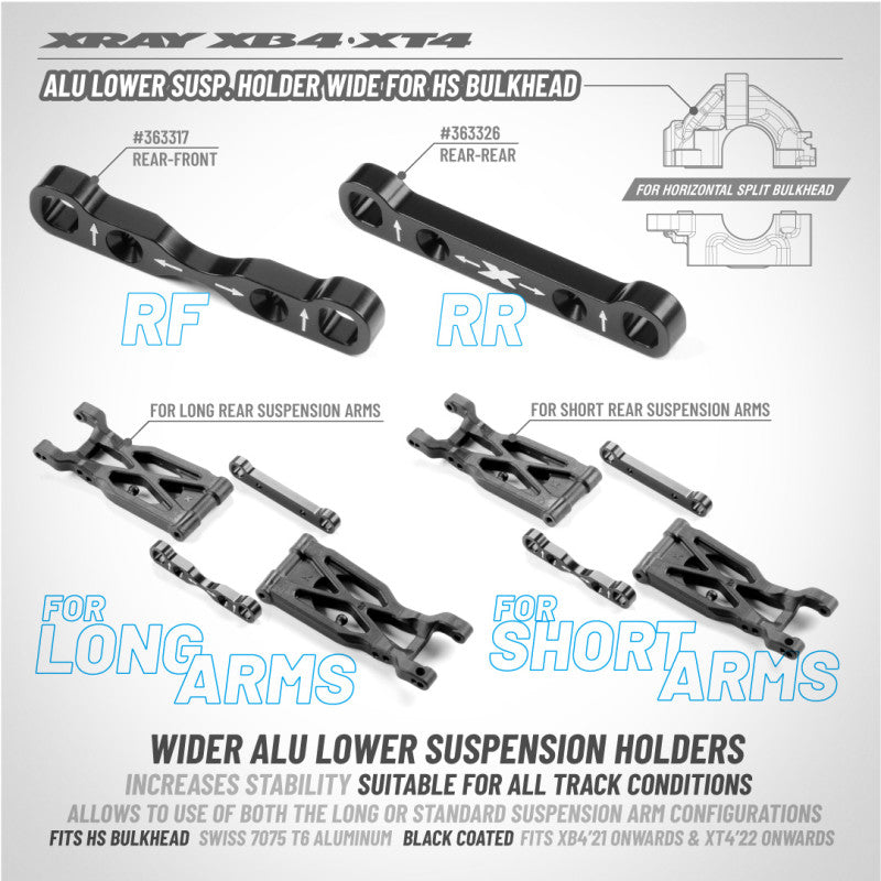 XRay Cale de suspension RF étroite XB4 2026 363317