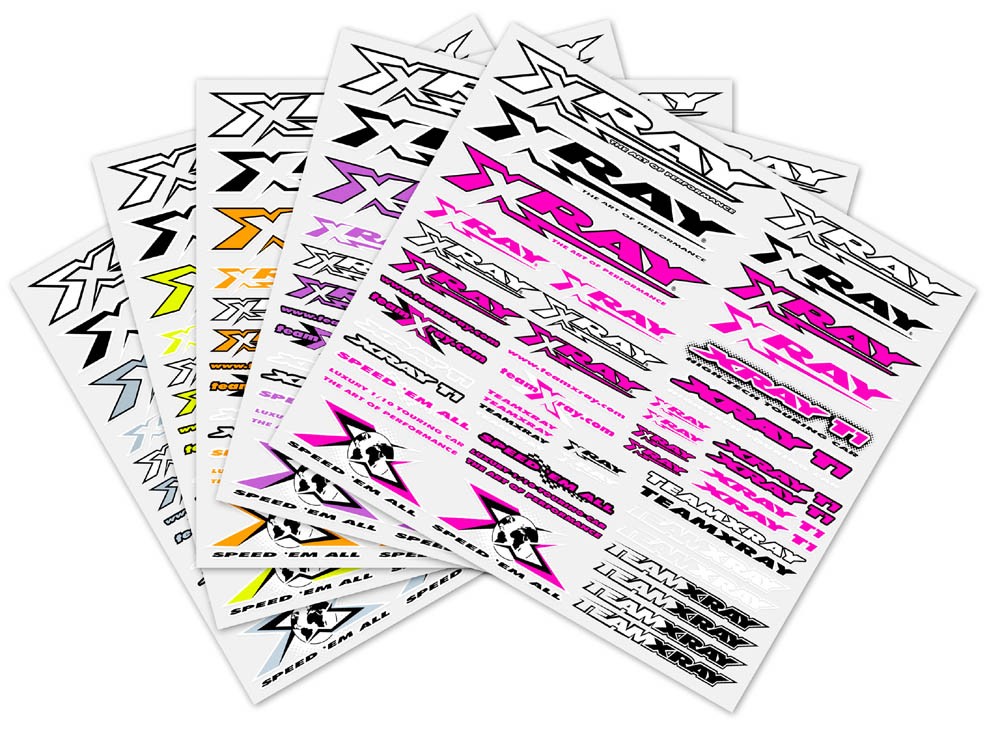 XRay Planche de Stickers Orange Neon 397316