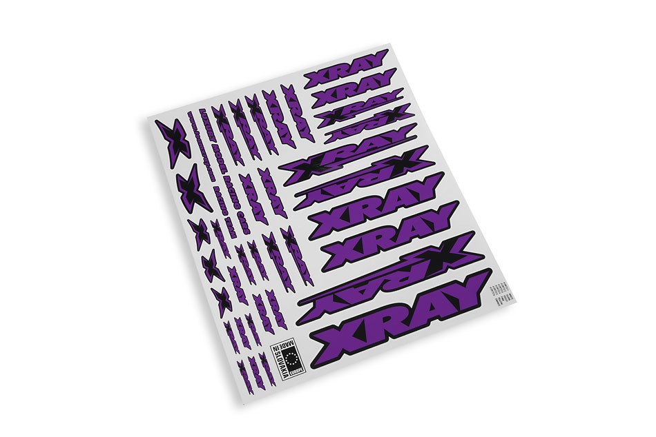 XRay Planche de Stickers Metalic Silver 397312