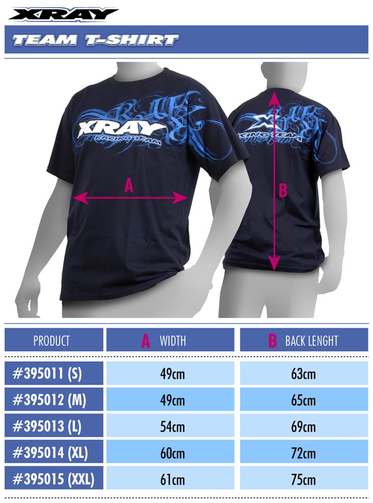 Xray T-Shirt Team Bleu