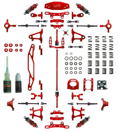 Yeah Racing Kit Conversion Aluminium Rouge Tamiya TT-02 CK-TT02RD