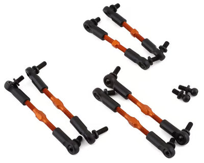 Yeah Racing Conjunto de bielas em alumínio 7075 laranja RS4 Sport 3 RSS3-012OR