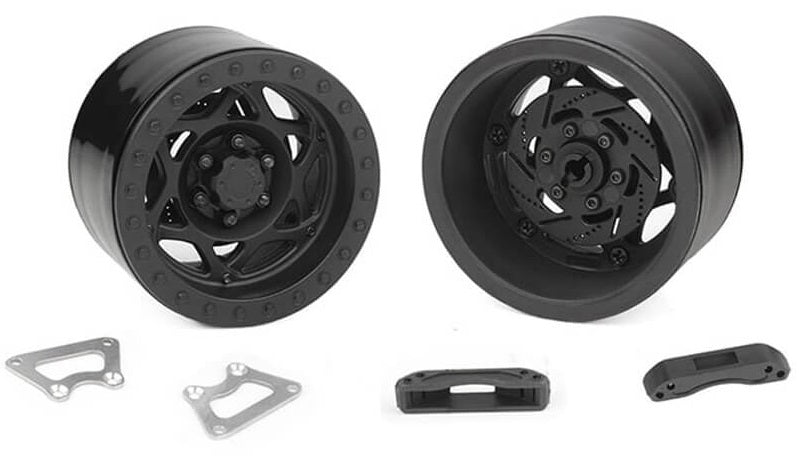 RC4WD Jantes 2.2 Beadlock Plastique Noir (x2) Z-W0351